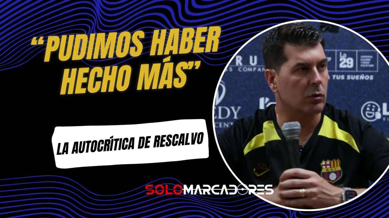 Ismael Rescalvo: "Pudimos haber hecho más"