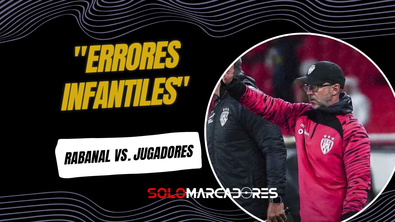 Javier Rabanal visiblemente molesto tras la derrota de IDV ante LDU: "Parecemos de 12 años"