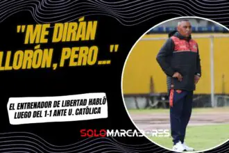 Juan Carlos León contra el arbitraje y el VAR tras el empate de Libertad