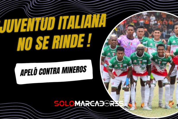 Juventud Italiana apela ante la FEF: Exige los puntos contra Mineros SC por alineación indebida 1 Juventud Italiana apela ante la FEF: Exige los puntos contra Mineros SC por alineación indebida