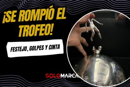 La fiesta de Flamengo campeón de la Libertadores ¡Terminó con el trofeo roto!