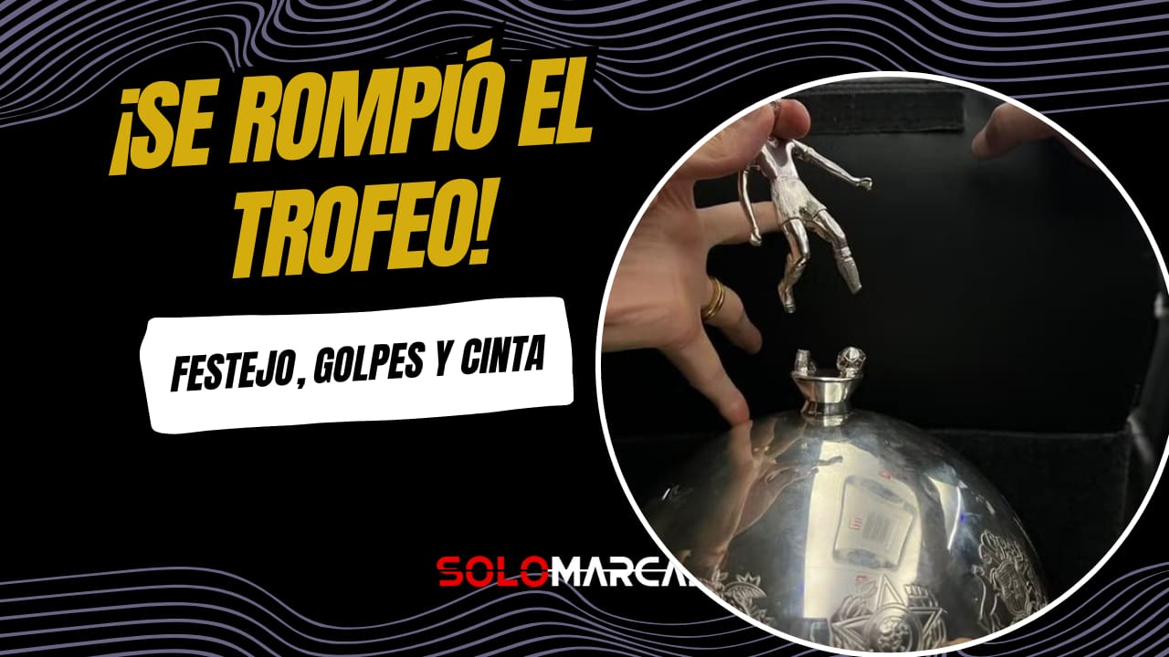 La fiesta de Flamengo campeón de la Libertadores ¡Terminó con el trofeo roto!