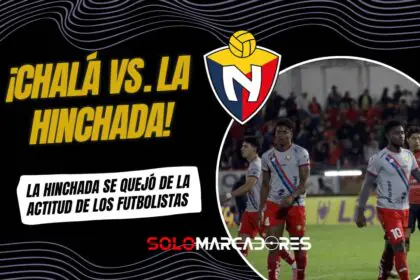 Leodán Chalá y un tenso cruce con la hinchada de El Nacional tras la goleada