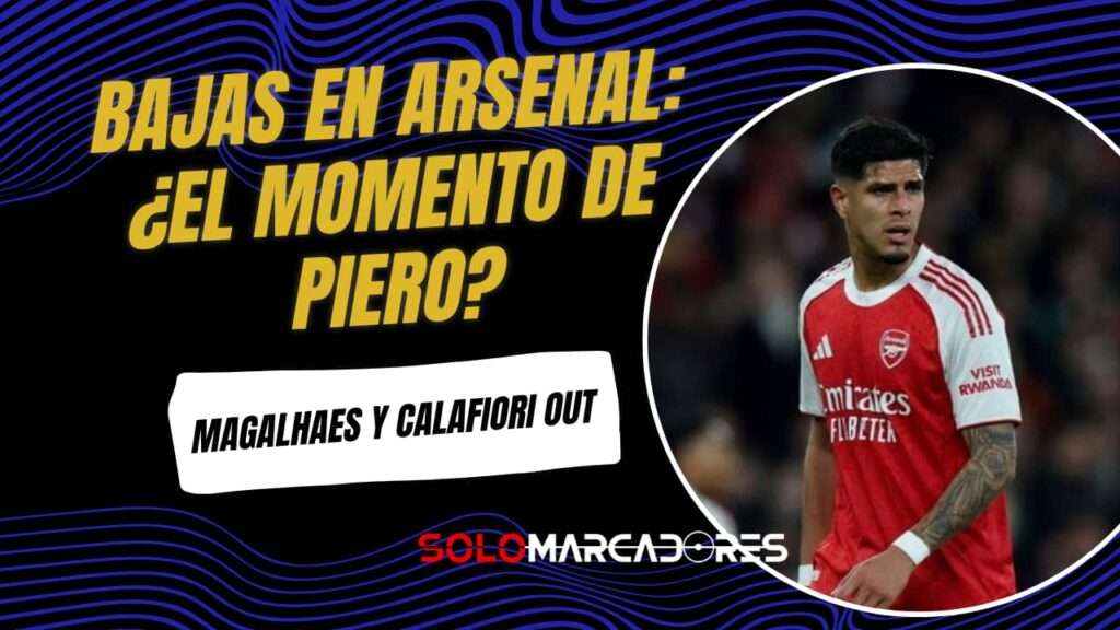 Arsenal goleó al Tottenham con Piero Hincapié en el once inicial 24 Lesiones en Arsenal: ¿Piero Hincapié Titular Indiscutible?