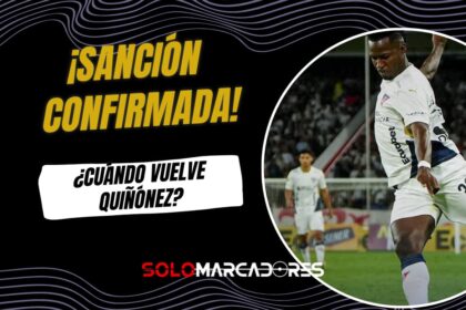 Liga de Quito: Sanción para Leonel Quiñónez por su roja ante Barcelona
