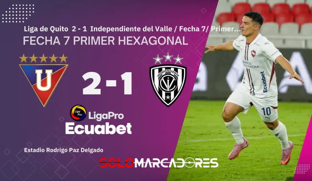 Liga de Quito remonta, gana en el último suspiro y le niega el festejo a IDV