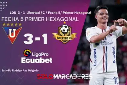 Liga de Quito superó a Libertad en el Rodrigo Paz Delgado