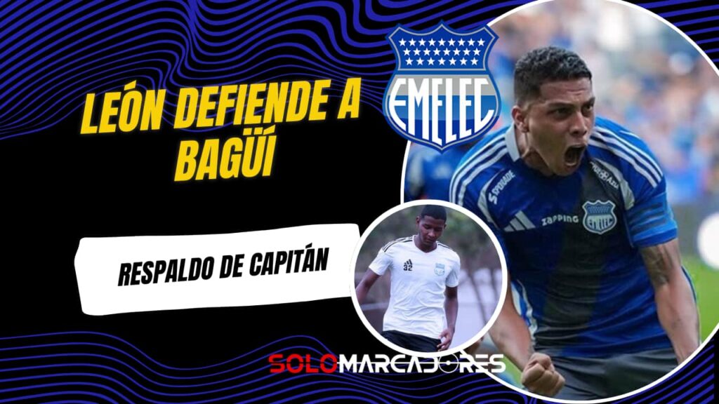 Luis Fernando León respalda a Diogo Bagüí en Emelec tras críticas en Copa Ecuador