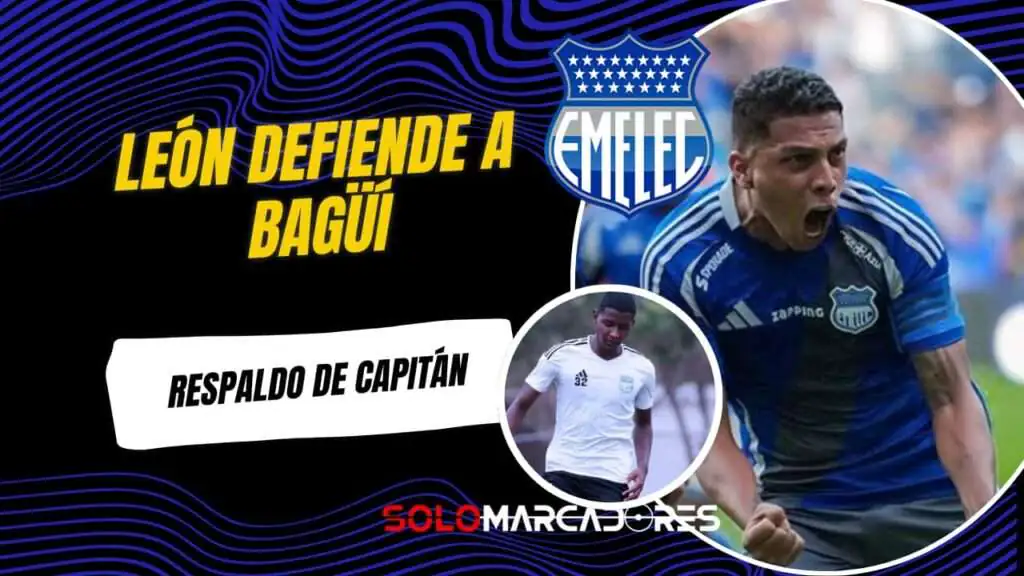Luis Fernando León respalda a Diogo Bagüí en Emelec tras críticas en Copa Ecuador