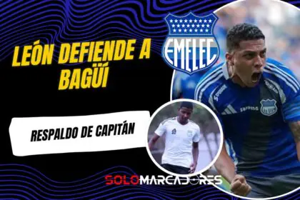 Luis Fernando León respalda a Diogo Bagüí en Emelec tras críticas en Copa Ecuador