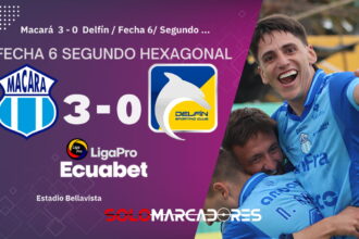 Macará goleó a Delfín en el Bellavista