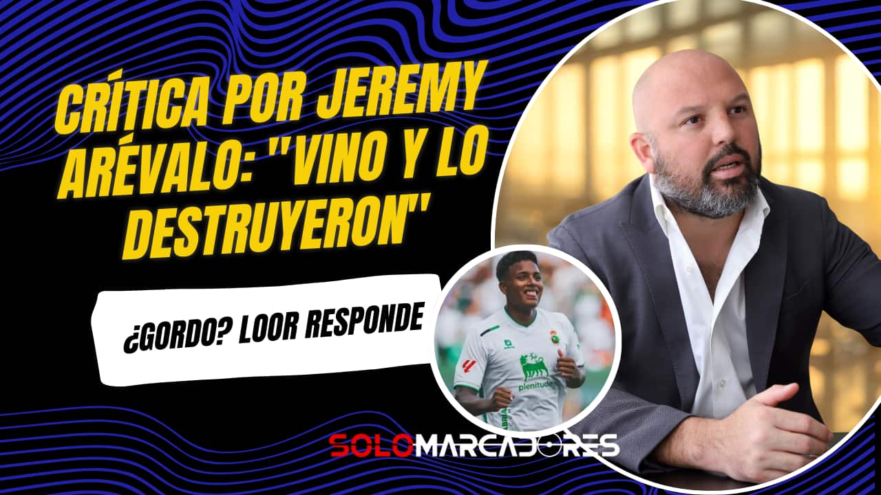 Miguel Ángel Loor y la crítica por Jeremy Arévalo: "Vino y lo destruyeron"