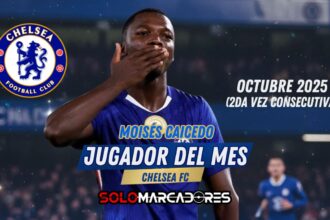 Moisés Caicedo, Jugador del Mes del Chelsea por Segunda Vez Consecutiva