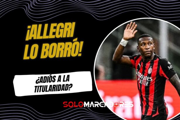 Pervis Estupiñán borrado en el Milan: Allegri prefiere a un juvenil