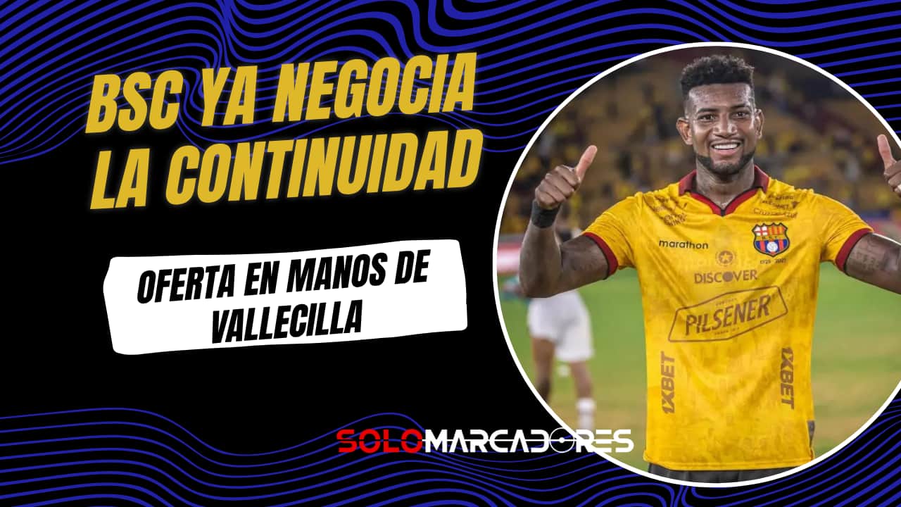 Renovación de Gustavo Vallecilla con Barcelona SC: Oferta Formal Presentada