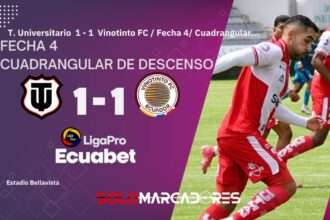 Técnico Universitario rescató el empate ante Vinotinto