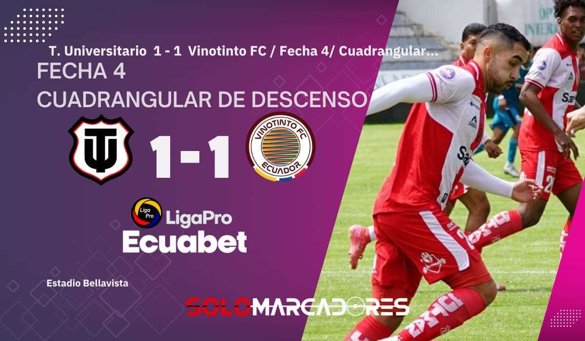 Técnico Universitario rescató el empate ante Vinotinto