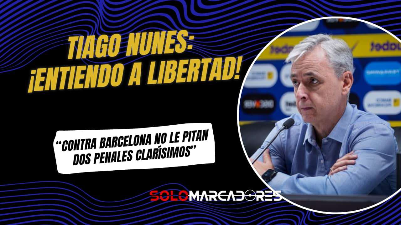 Tiago Nunes: "Entiendo el malestar de Libertad por los penales no pitados"