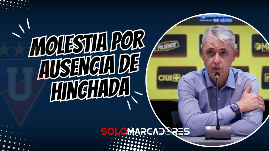 Tiago Nunes lamenta la ausencia de la hinchada alba en el Monumental
