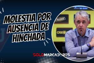 Tiago Nunes lamenta la ausencia de la hinchada alba en el Monumental