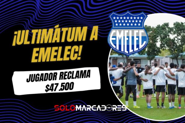 Ultimátum para Emelec: Jugador exige pago de $47.500 bajo amenaza de demanda FIFA