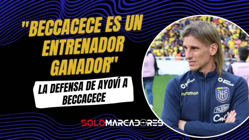 Walter Ayoví apoya a Sebastián Beccacece: "Es un entrenador ganador"