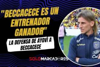 Walter Ayoví apoya a Sebastián Beccacece: "Es un entrenador ganador"