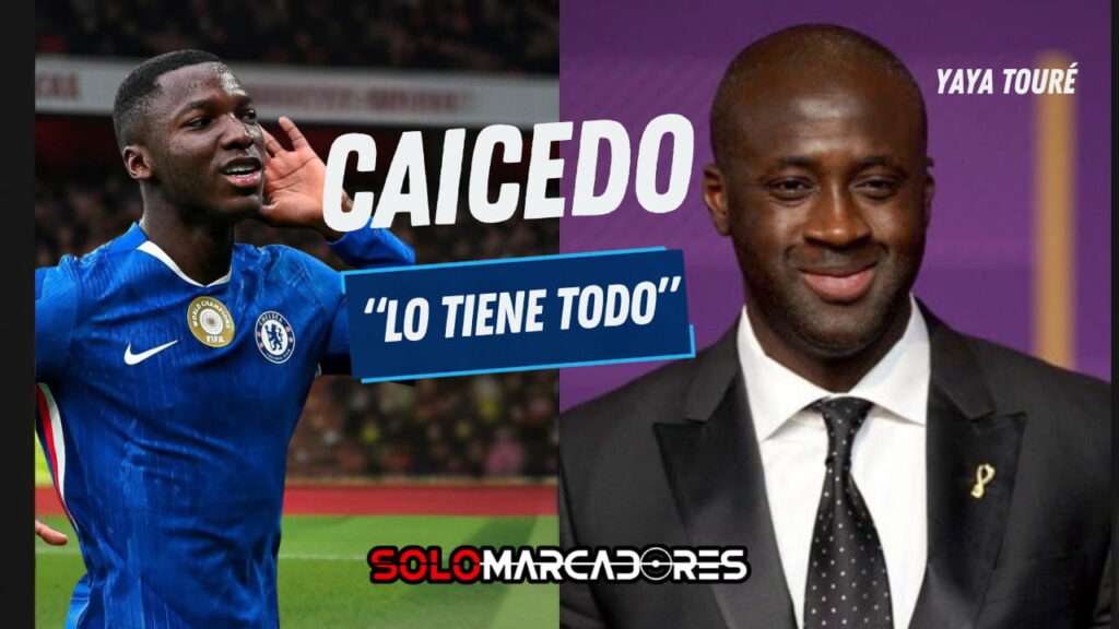 La leyenda de la Premier League, Yaya Touré, destaca el nivel de Moisés Caicedo