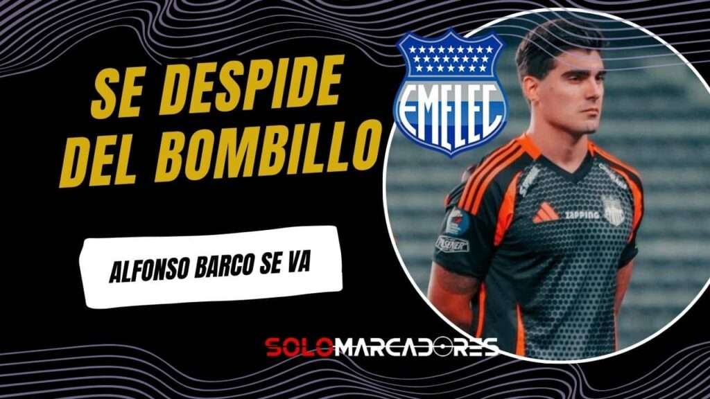 Crisis en Emelec: El plantel no jugaría hasta recibir sus pagos 24 Alfonso Barco oficializa su adiós a Emelec tras seis meses en el club