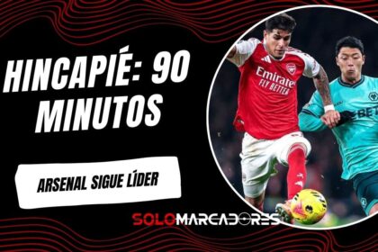 Arsenal sufrió, pero derrotó a los Wolves en la Premier con Piero Hincapié en cancha