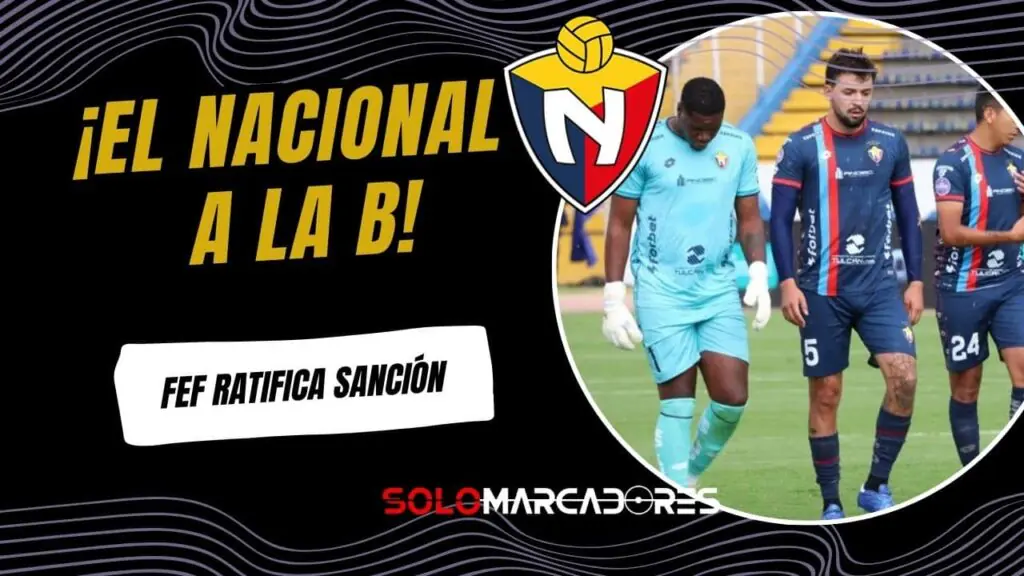 El Nacional descendió a la Serie B