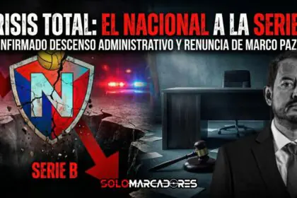 OFICIAL: El Nacional desciende a la Serie B y Marco Pazos renuncia