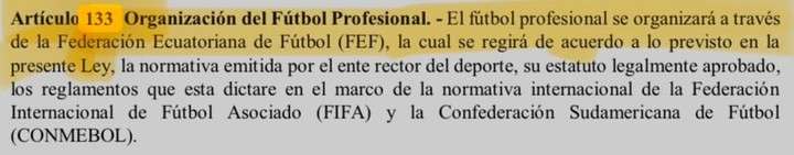 Nueva Ley del Deporte: Clubes de Ecuador podrán ser Sociedades Anónimas