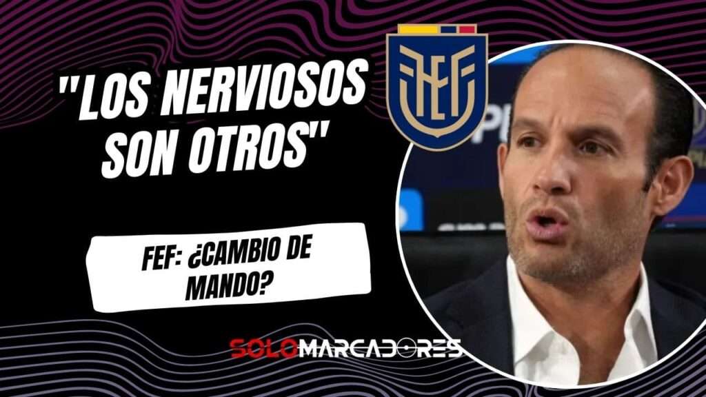 Francisco Egas sobre elecciones FEF: "Los nerviosos son otros"