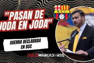 Guerra total en Barcelona SC: Álvarez explota contra los jugadores