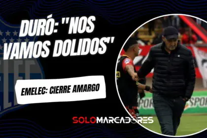 Guillermo Duró tras la derrota: "Emelec no merece terminar así"