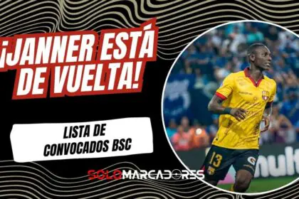 Janner Corozo regresa a la convocatoria de Barcelona SC para el duelo ante IDV