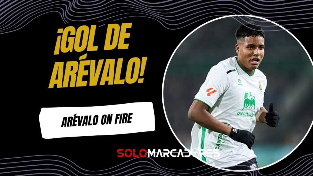 Jeremy Arévalo anotó con el Racing de Santander