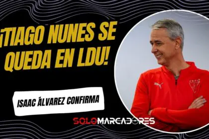 Liga de Quito ratifica a Tiago Nunes y busca extender su vínculo