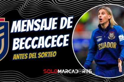 Mensaje de Sebastián Beccacece antes del sorteo del Mundial: “Vamos Ecuador”