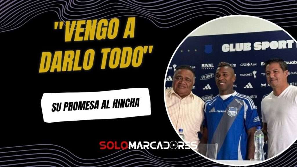 Miller Bolaños en su regreso a Emelec: "Me considero un hincha más que viene a sumar"