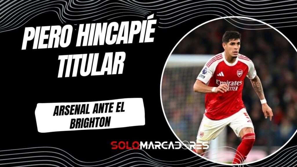 Con Piero Hincapié como titular: Arsenal venció al Brighton 