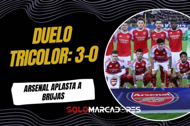Arsenal golea en Bélgica y Piero Hincapié gana el duelo de ecuatorianos