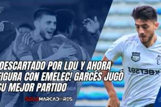 Roberto Garcés brilló con Emelec