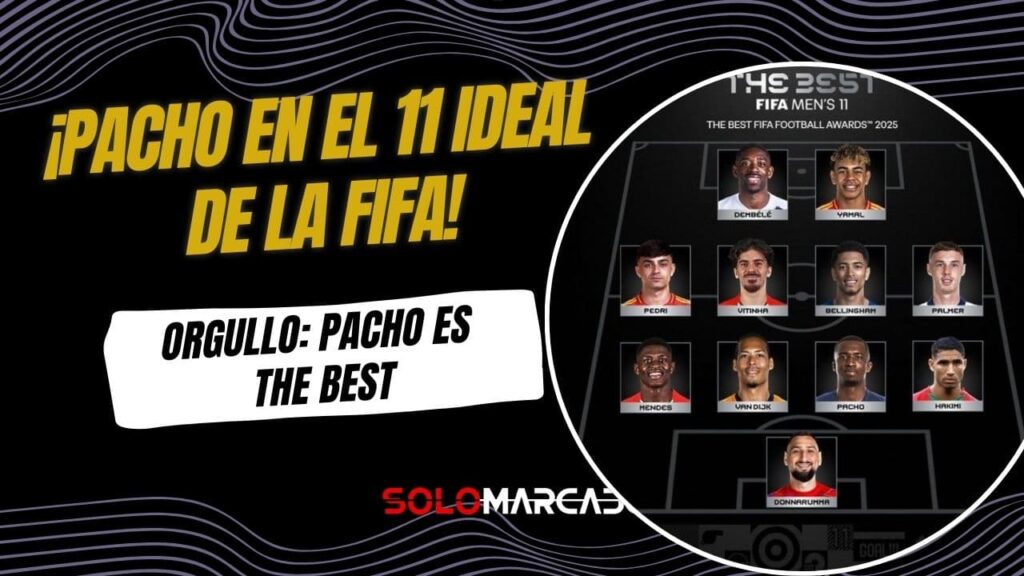 Willian Pacho elegido en el 11 Ideal de los premios The Best