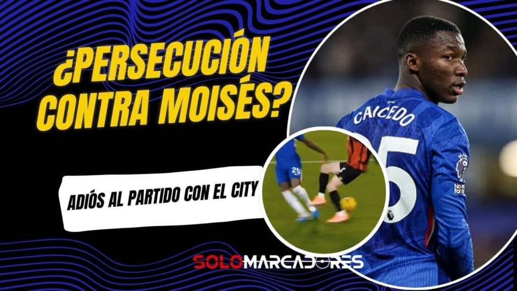 La polémica amarilla deja a Moisés Caicedo fuera del partido contra el City