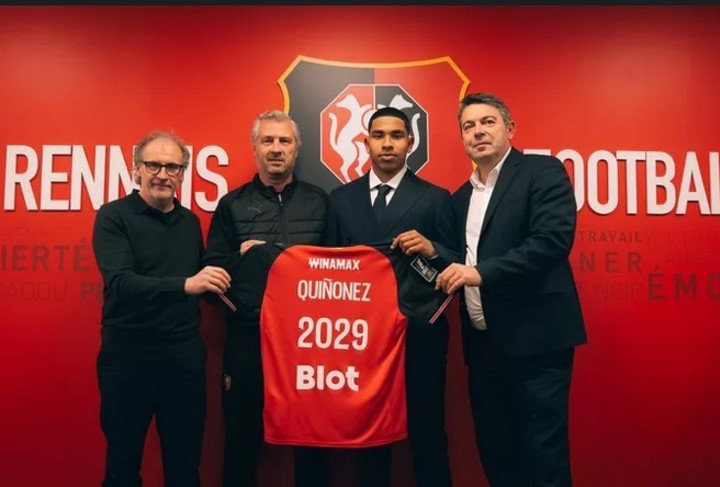 Elías Legendre firmó con el Rennes de Francia hasta 2029