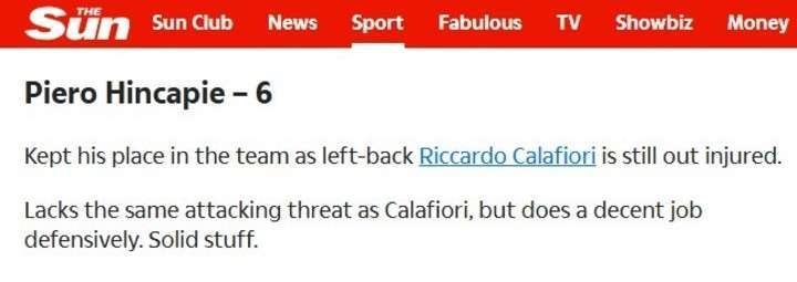 Piero Hincapié vs. Riccardo Calafiori: La particular crítica en Inglaterra pese al triunfo 24 Piero Hincapié vs. Riccardo Calafiori: La particular crítica en Inglaterra pese al triunfo