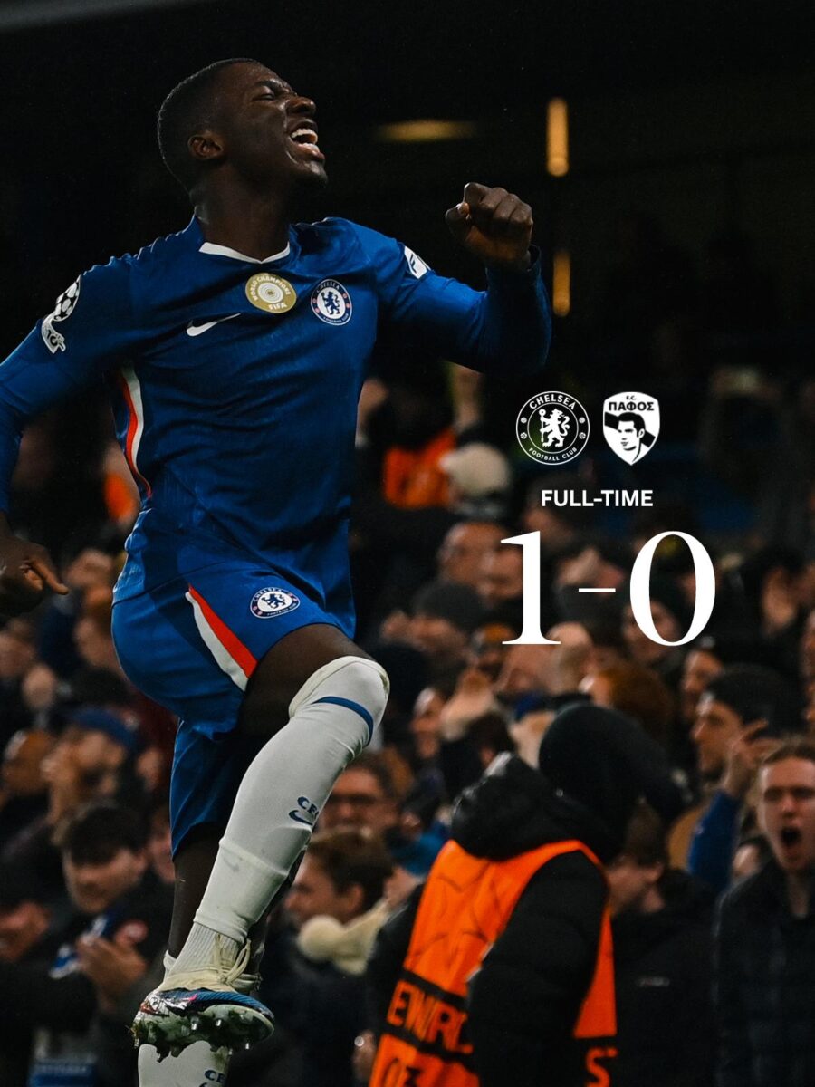 Moisés Caicedo da la victoria al Chelsea ante Pafos en Champions League