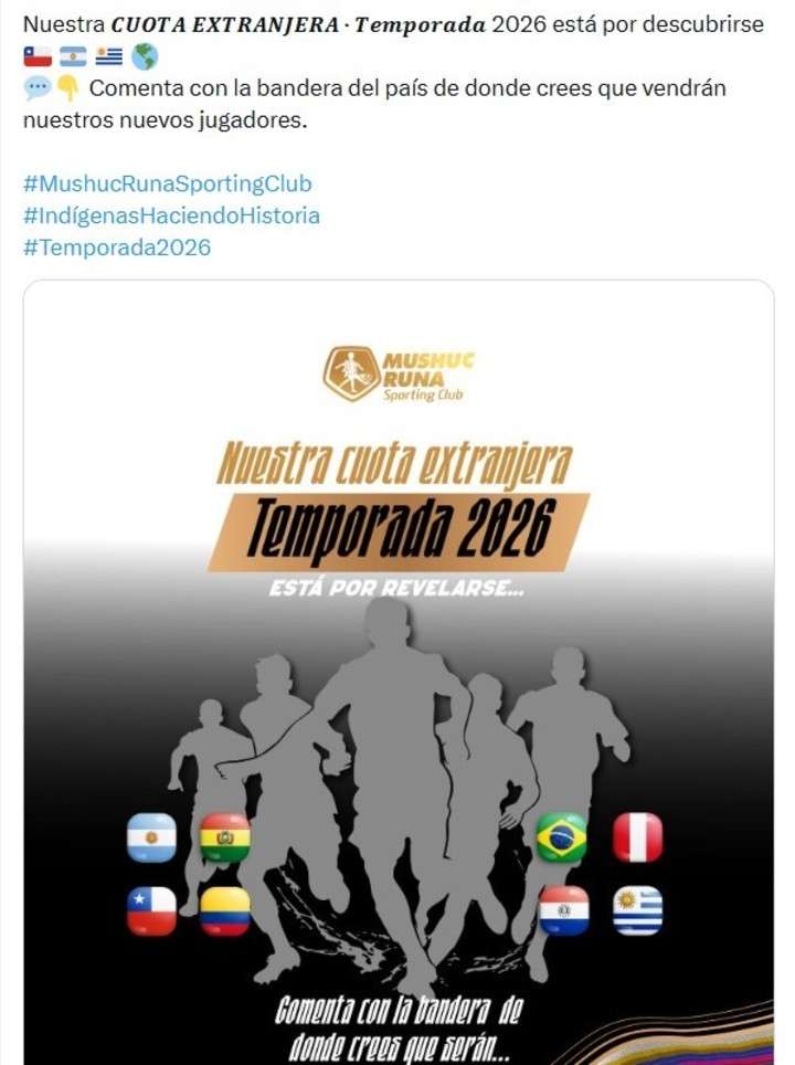 Fichajes Mushuc Runa: Los 3 nuevos fichajes de Luis Alfonso Chango para la LigaPro